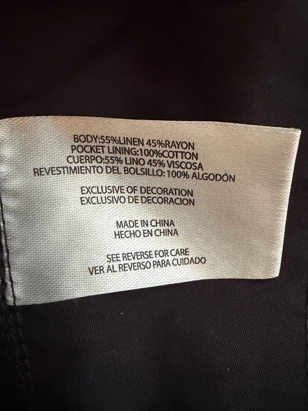 GAP Women XXL Black Linen Blend Wide Leg Pull On Drawstring Stretch Waist Pants - Picture 9 of 10